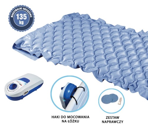 BARDZO CICHY MATERAC PRZECIWODLEŻYNOWY Z OBCIĄŻENIEM DO 135 KG (MATERAC Z POMPĄ)  2.jpg