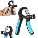 Ściskacz do rąk z regulacją oporu - niebiesko czarny (trener dłoni / hand grip)