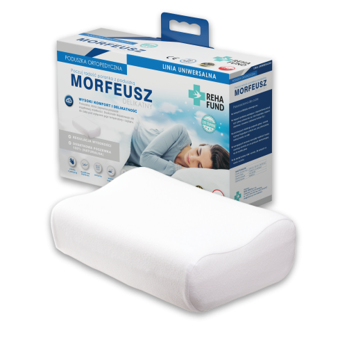 MIĘKKA PODUSZKA ORTOPEDYCZNA Z TERMOELASTYCZNEJ PIANKI Z PAMIĘCIĄ MORFEUSZ DELIKATNY 1.png
