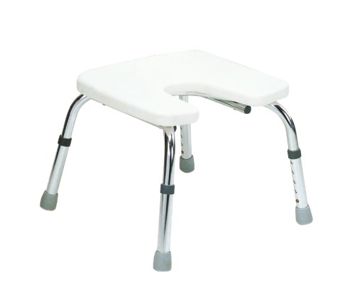 Aluminiowy taboret prysznicowy z wycięciem w kształcie U ułatwiającym mycie miejsc intymnych (1).jpg