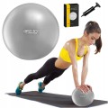 Miękka piłka do pilatesu i rehabilitacji z systemem anti-burst Pilates Ball 22 cm (SZARA) (4).jpg