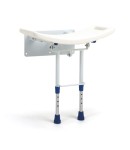 Składane siedzisko prysznicowe mocowane do ściany z regulacją wysokości Grace 