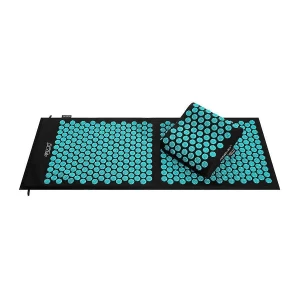 Duża ergonomiczna mata do akupresury z poduszką ERGO MATA XL 110x42 (CZARNO-NIEBIESKA)