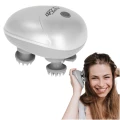 Elektryczny masażer głowy wodoodporny (BIAŁY) (8).webp
