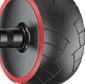 Szerokie koło do ćwiczeń mięśni brzucha AB WHEEL XL 4FIZJO (CZARNO-CZERWONE) (1).webp