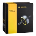 Szerokie koło do ćwiczeń mięśni brzucha AB WHEEL XL 4FIZJO (CZARNO-ŻÓŁTE) (1).webp