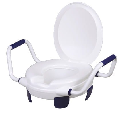 NASADKA TOALETOWA PODWYŻSZAJĄCA Z PODŁOKIETNIKAMI I KLAPĄ CLIPPER V (1)