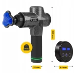 Pistolet do masażu MASSAGE GUN ULTRA COOL EDITION 4FIZJO, z chłodzącą końcówką masującą – trwały, lekki i wygodny, oferujący wyjątkową wartość za przystępną cenę