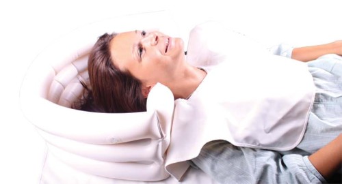 ZESTAW - BASEN DO MYCIA GŁOWY Z PRYSZNICEM HERDEGEN (1)