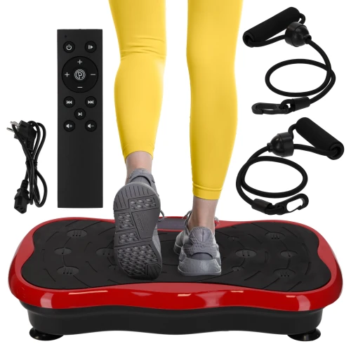 Platforma wibracyjna do ćwiczeń ULTRA+ 4FIZJO, wyposażona w pilot, głośniki Bluetooth i antypośl ( (18).webp