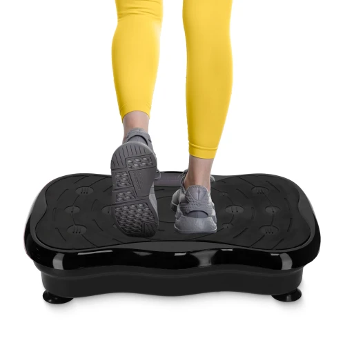 Platforma wibracyjna do ćwiczeń ULTRA+ 4FIZJO, wyposażona w pilot, głośniki Bluetooth i antypośliz (.webp