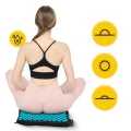 Duża ECO MATA do akupresury, z poduszką z łuskami gryki, z kolcami w technologii SPINNING SPIKES 110x42 (CZARNO-NIEB ( (11).webp