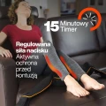 Kołnierz Masujący Medivon Collar Simple BLACK, z Masażem Shiatsu, Funkcją Rozgrzewania i 8 Głowicami Masującymi do Karku, Pleców i Ciała (CZARNY)  (4).webp