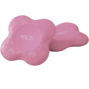 Ergonomiczne podkładki pod kolana do jogi, doskonałe do wsparcia kolan podczas praktyki jogi, asan klęczących, pilatesu, fitnessu i prac domowych (RÓŻOWE)