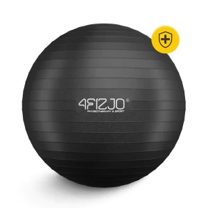 Piłka rehabilitacyjna do ćwiczeń z systemem anti-burst Reh Ball 65 cm (CZARNA)