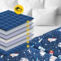 Sensoryczna kołdra obciążeniowa dla dzieci 4 kg (100 × 150 cm) – koc obciążeniowy na spokojny i zdrowy sen, redukcję lęku i stresu, pomo (6).webp