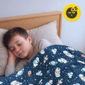 Sensoryczna kołdra obciążeniowa dla dzieci 4 kg (100 × 150 cm) – koc obciążeniowy na spokojny i zdrowy sen, redukcję lęku i stresu, pomo (10).webp
