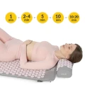 Mata rehabilitacyjna do akupresury z poduszką Acupressure Mat, niwelująca zmęczenie i dolegliwości bólowe, wspomagająca relaksację 68x42 (2).webp