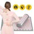 Mata rehabilitacyjna do akupresury z poduszką Acupressure Mat, niwelująca zmęczenie i dolegliwości bólowe, wspomagająca relaksację 68x42 (8).webp