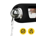 Szklana butelka na wodę 1 L 4FIZJO – bidon BPA free z etui silikonowym, wyjątkowo szczelny, do ćwiczeń, pracy i codziennego naw (6).webp