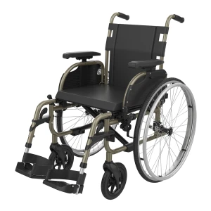 Wózek inwalidzki aluminiowy Rehasense ICON 20 – 100% refundacji NFZ, lekki, składany, regulowane podnóżki, udźwig do 140 kg, KOŁA PEŁNE (LANE)