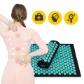 Mata rehabilitacyjna do akupresury z poduszką Acupressure Mat, niwelująca zmęczenie i dolegliwości bólowe, wspomagająca (11).webp