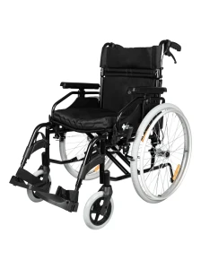 Aluminiowy wózek inwalidzki RF-3 Cruiser Active – refundacja NFZ 100%, składane oparcie, podwójny krzyżak, pas biodrowy, poduszka, kółka antywywrotne, KOŁA POMPOWANE (PNEUMATYCZNE)