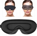 Czarna opaska maska na oczy 3D PREMIUM do spania podróży.5.webp