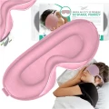 RÓŻOWA opaska na oczy 3D zaciemniająca, regulowana, JAKOŚĆ PREMIUM.1.webp