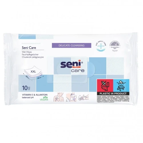 CHUSTECZKI PIELĘGNACYJNE DLA DOROSŁYCH SENI CARE  - 10 szt.webp
